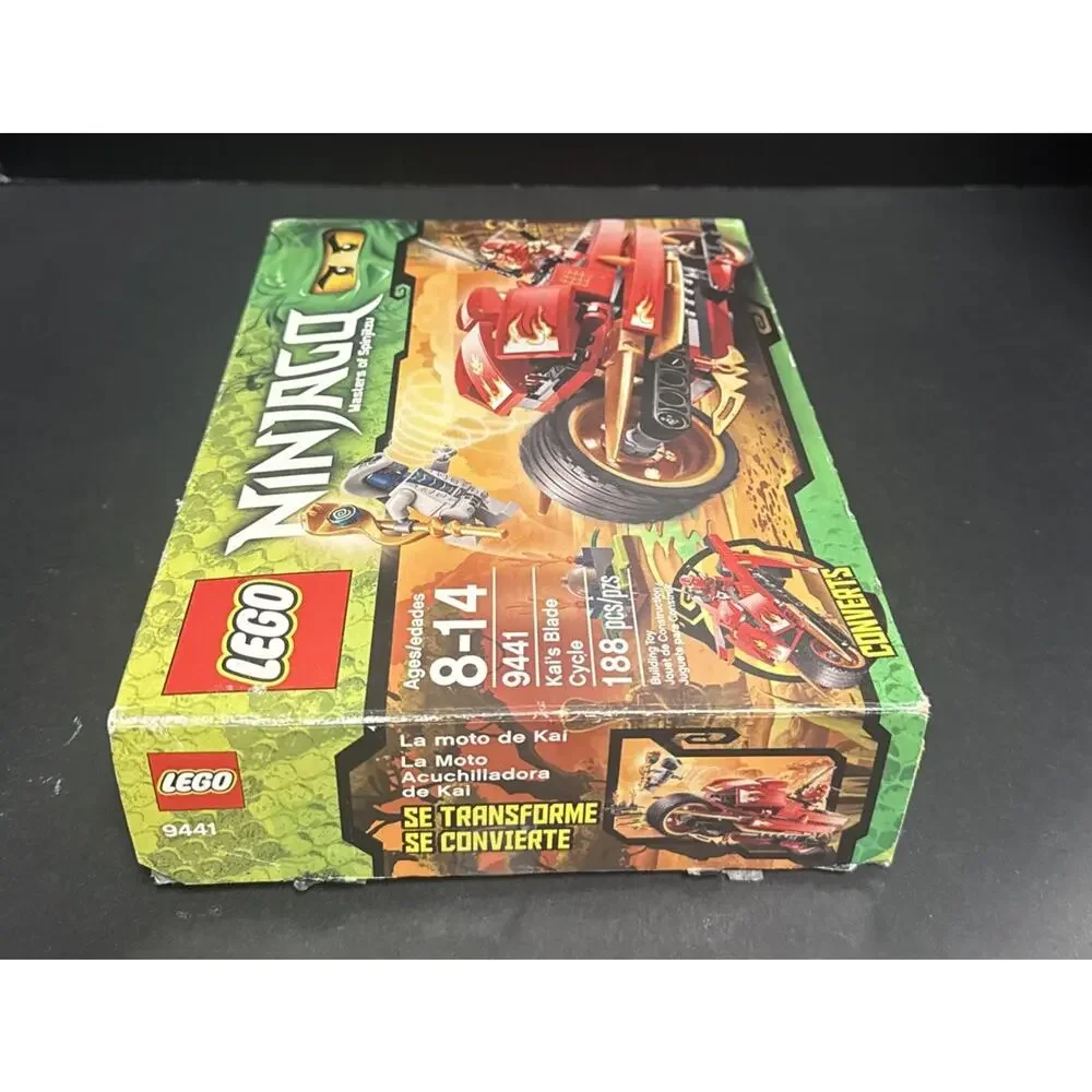Lego Ninjago 9441 Kai's Blade Cycle Minifigures Instructions Box 100% Complete